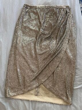 Sequins wrap skirt